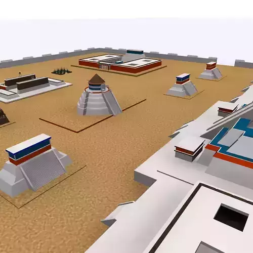 TENOCHTITLAN 3D ANCIENT CITY MAX 2010 3D model