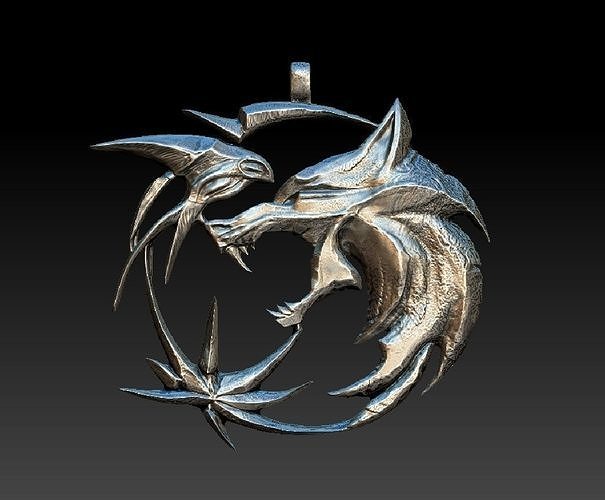 Witcher amulet - WOLF FULL 3D print model