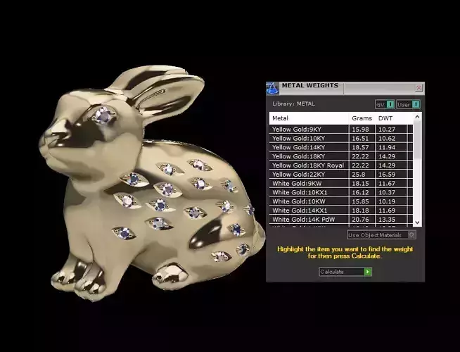 Rabbit in Bunny Easter Rabbit Necklaces Pendant 3D print model 3D print model