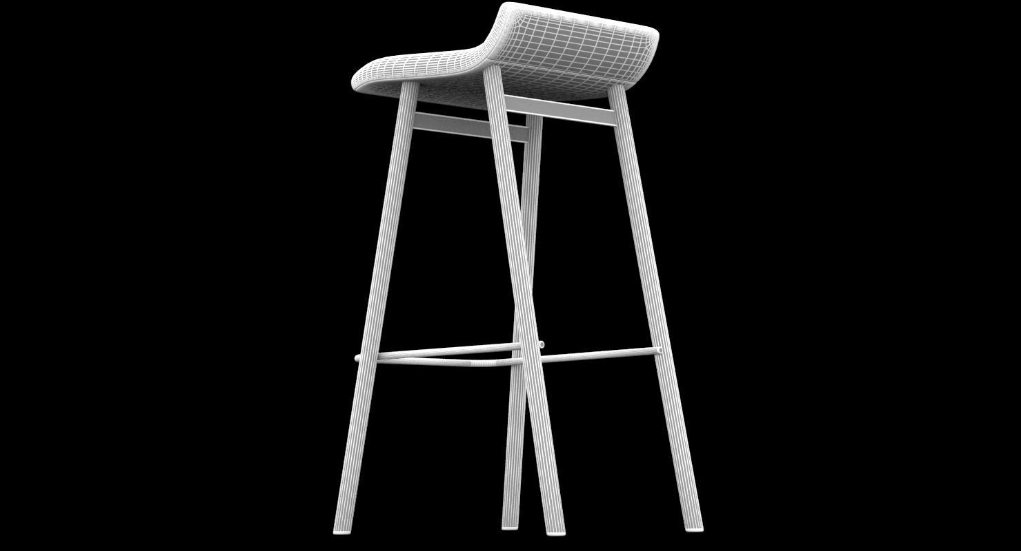 Stool 03 3D model_7
