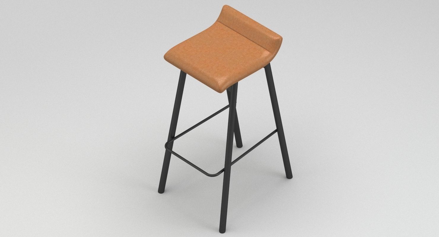 Stool 03 3D model_4
