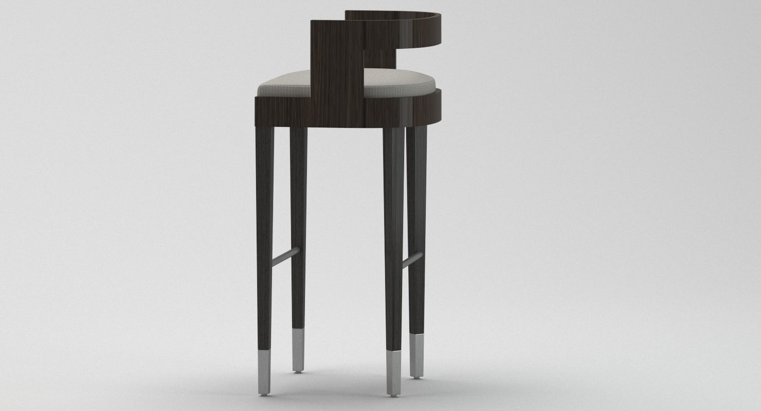 Stool 04 3D model_2