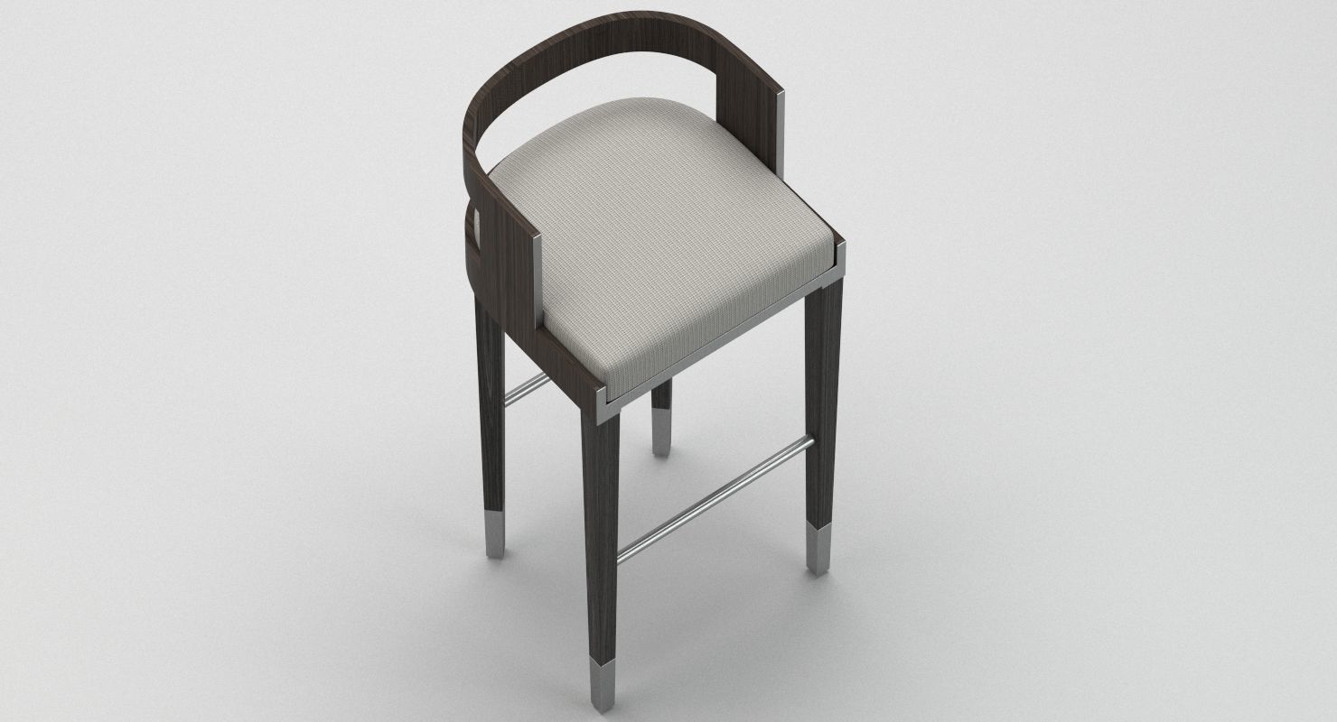 Stool 04 3D model_4