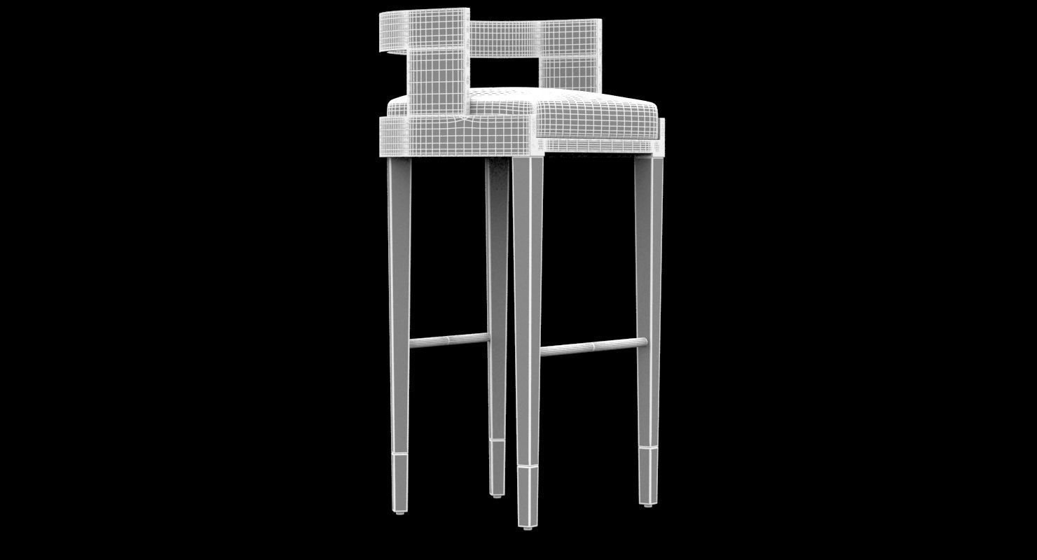 Stool 04 3D model_6