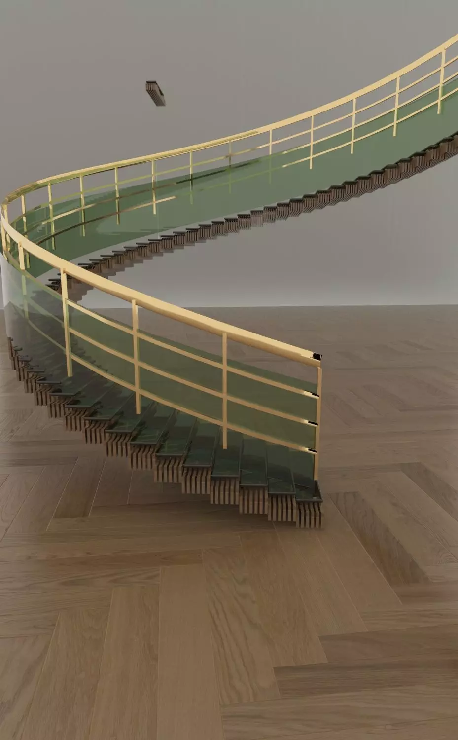 3d ring stair 3D print model