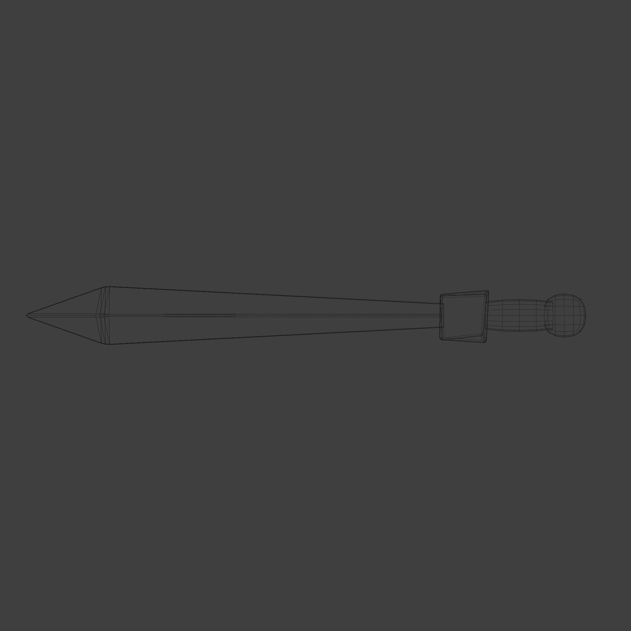 Low Poly Stylised Sword Low-poly 3D model_7