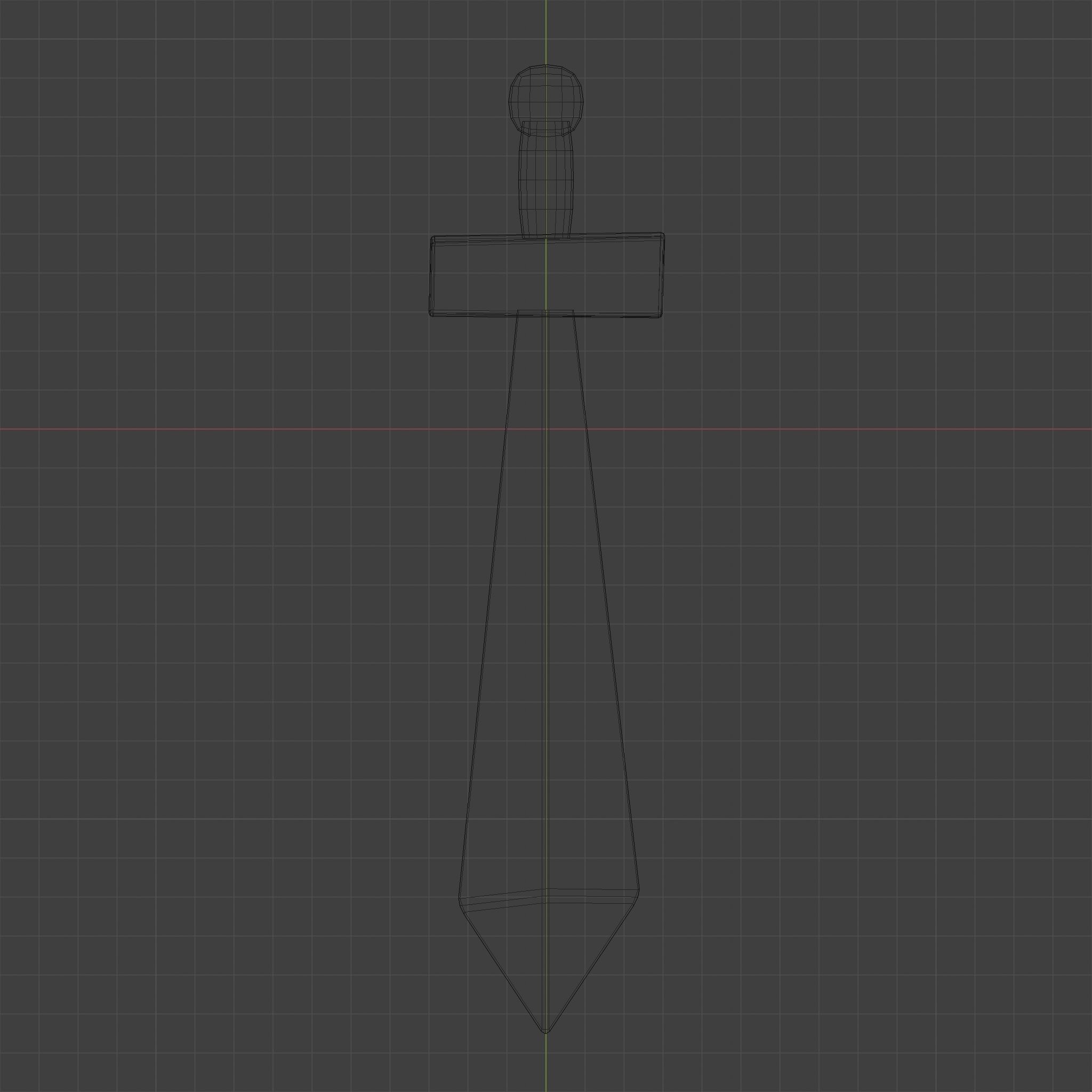 Low Poly Stylised Sword Low-poly 3D model_5