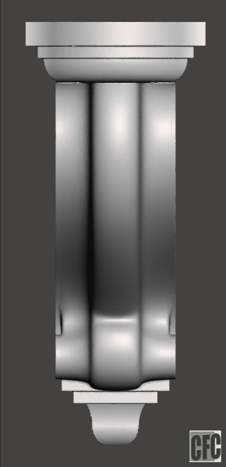 Bracket CFC02 - 3d model for CNC 3D print model_5