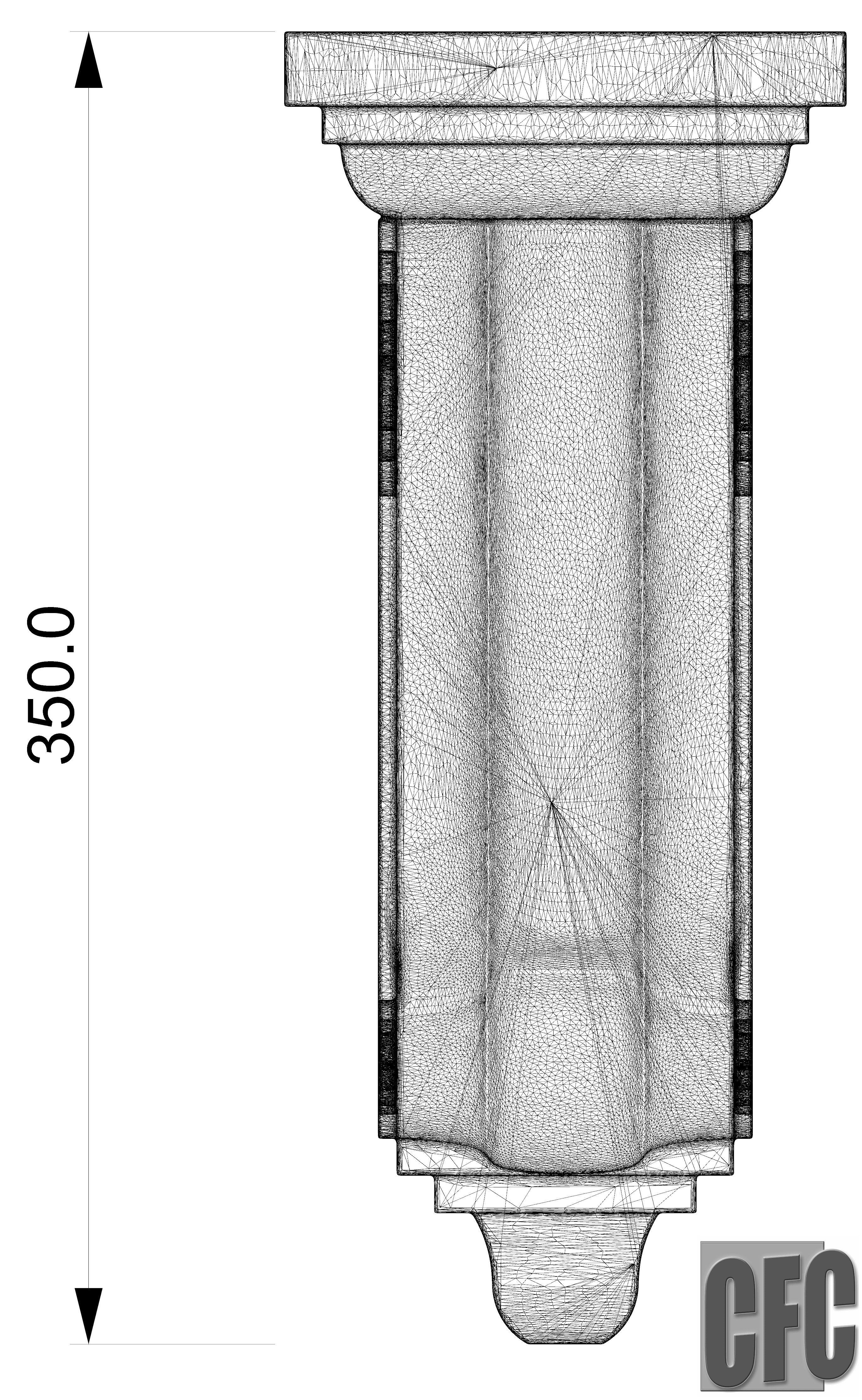 Bracket CFC02 - 3d model for CNC 3D print model_17