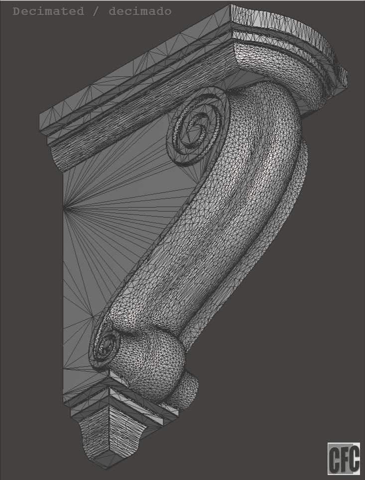 Bracket CFC02 - 3d model for CNC 3D print model_20