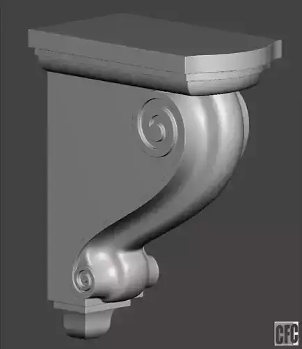 Bracket CFC02 - 3d model for CNC