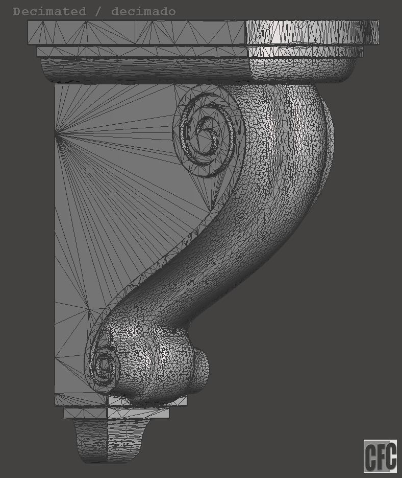 Bracket CFC02 - 3d model for CNC 3D print model_21