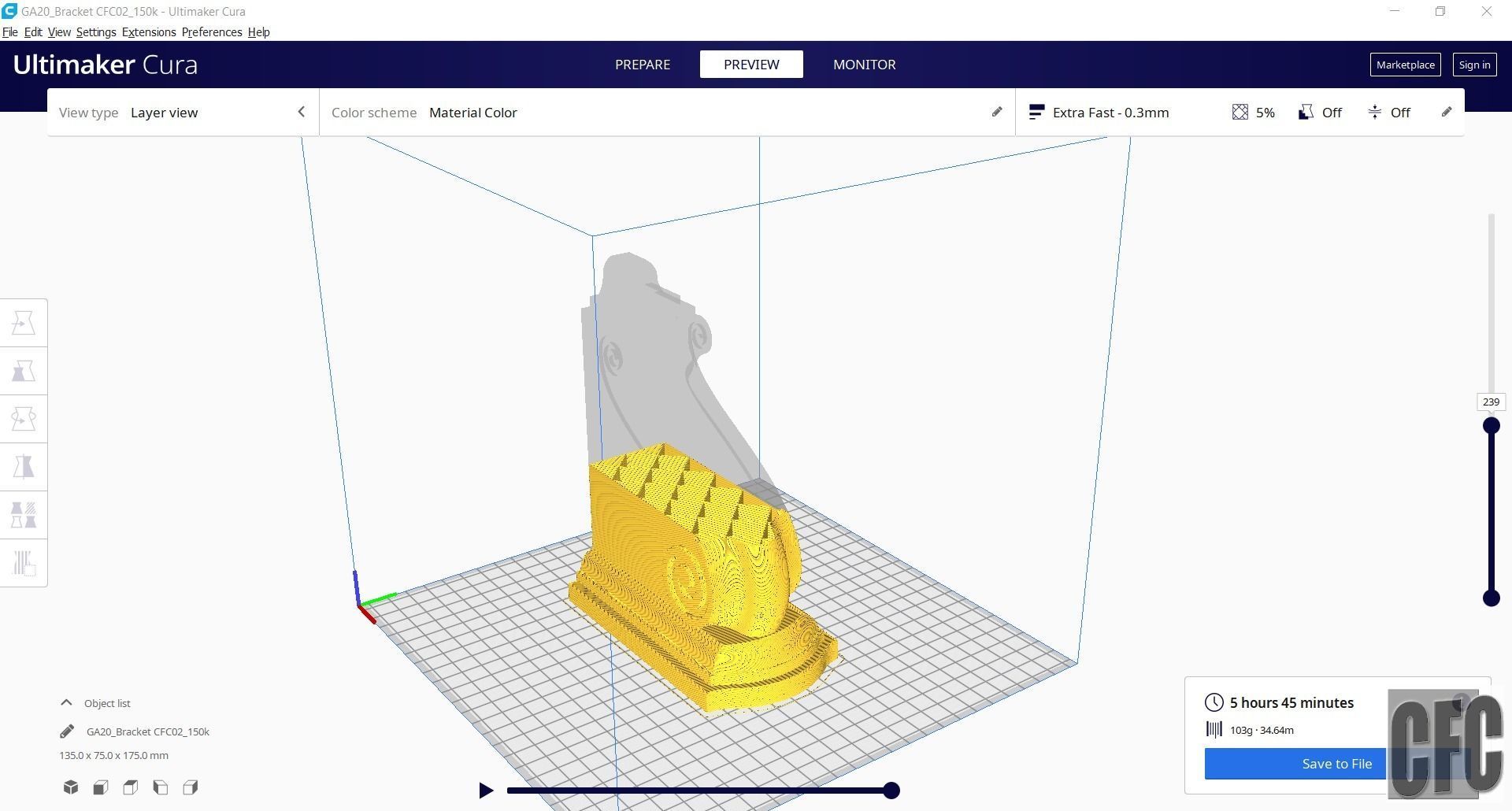 Bracket CFC02 - 3d model for CNC 3D print model_15