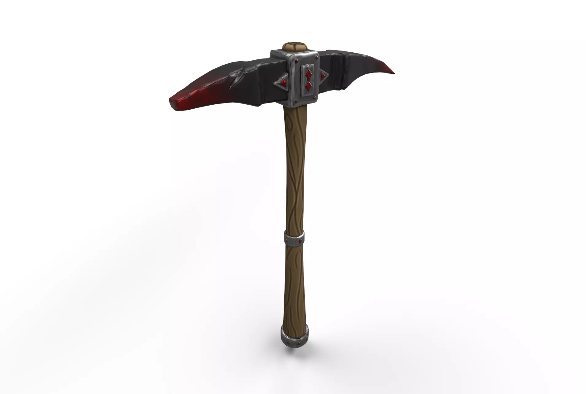Gem Pickaxe 3D model_0