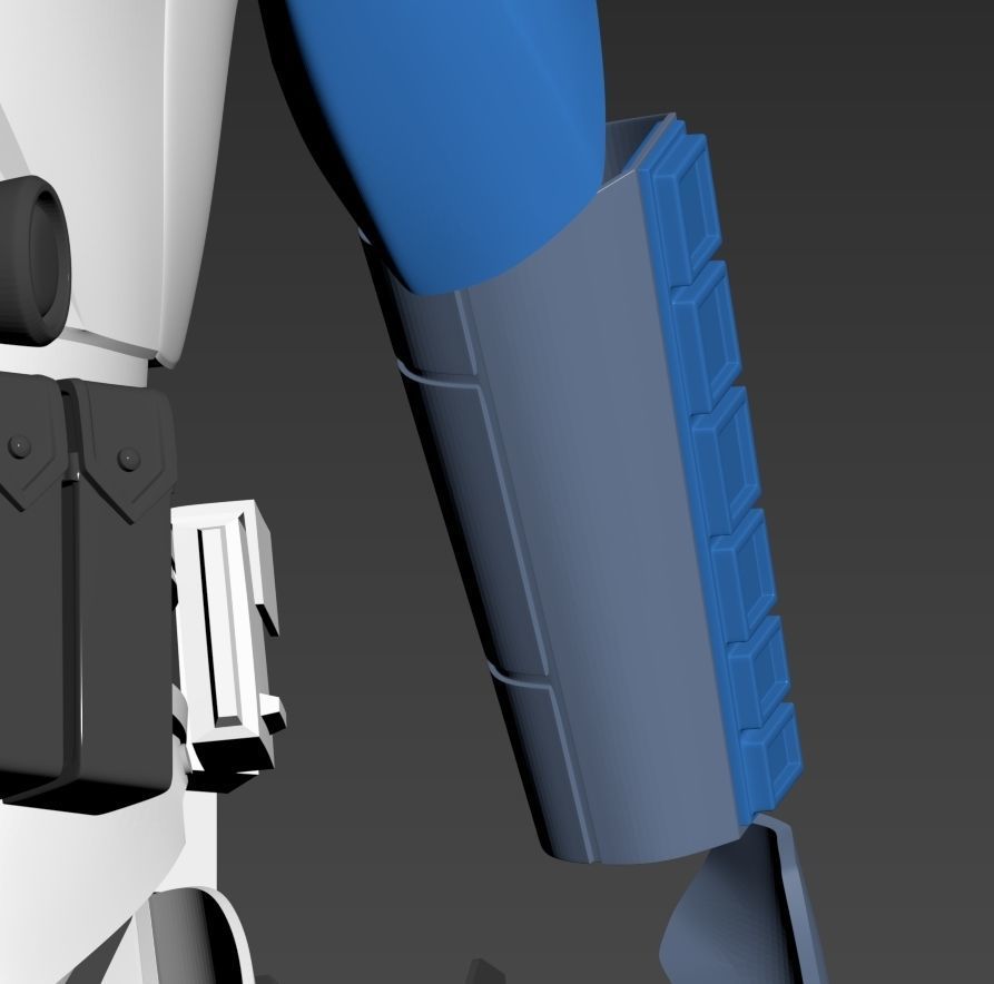 Star Wars ARC Clone Trooper Fives Forearm gauntlet Phase 2 3D print model_2