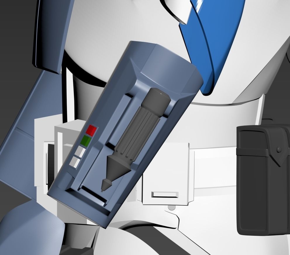 Star Wars ARC Clone Trooper Fives Forearm gauntlet Phase 2 3D print model_5