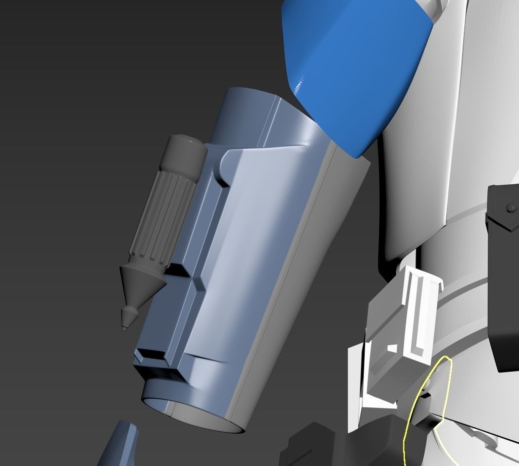 Star Wars ARC Clone Trooper Fives Forearm gauntlet Phase 2 3D print model_1