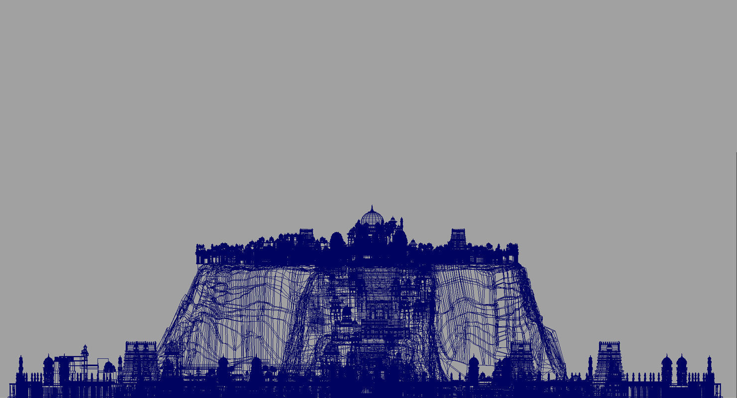 fort city heaven 3d model 3D model_7