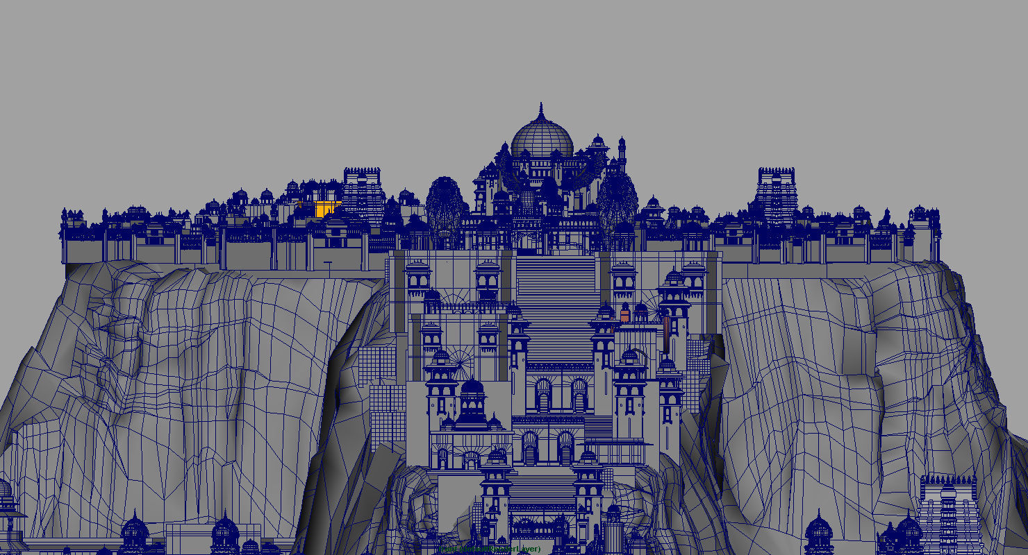 fort city heaven 3d model 3D model_3