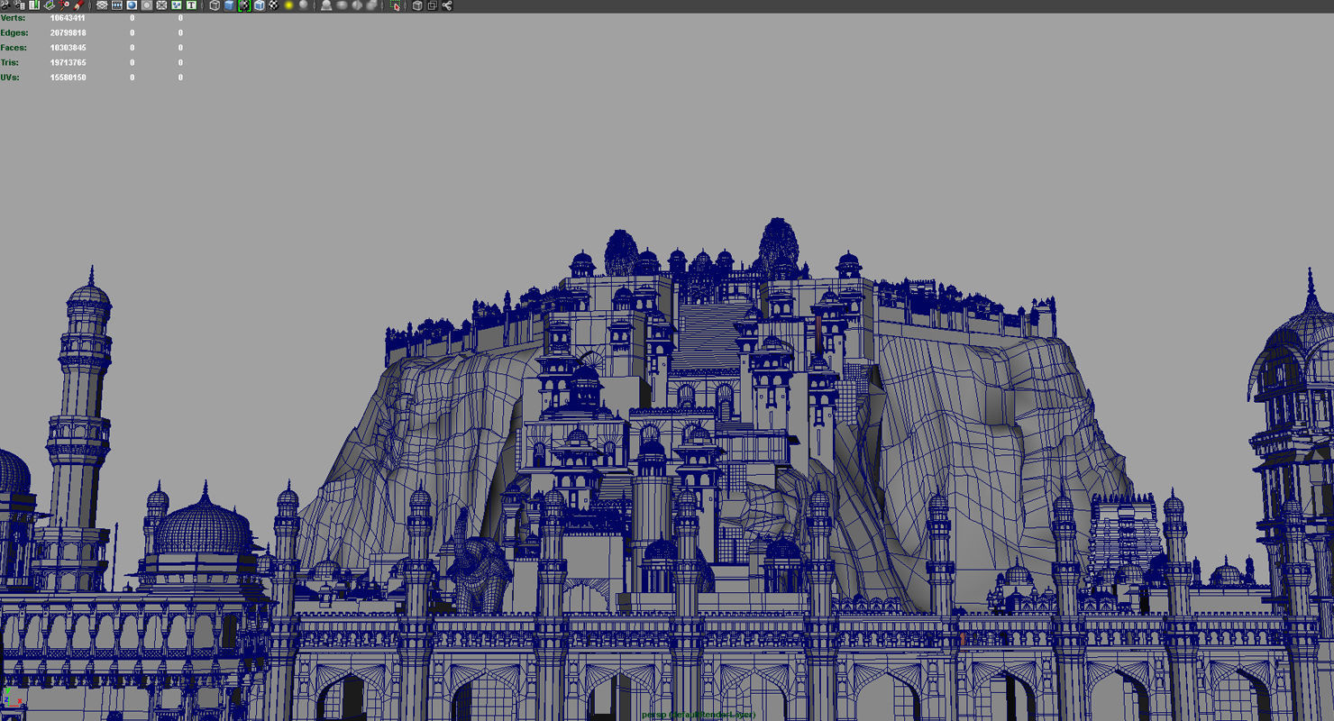 fort city heaven 3d model 3D model_1