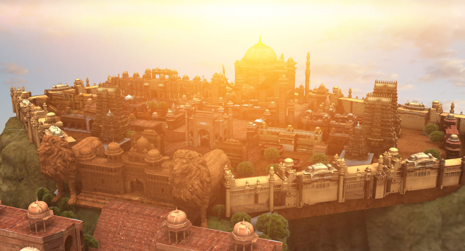 fort city heaven 3d model 3D model_9