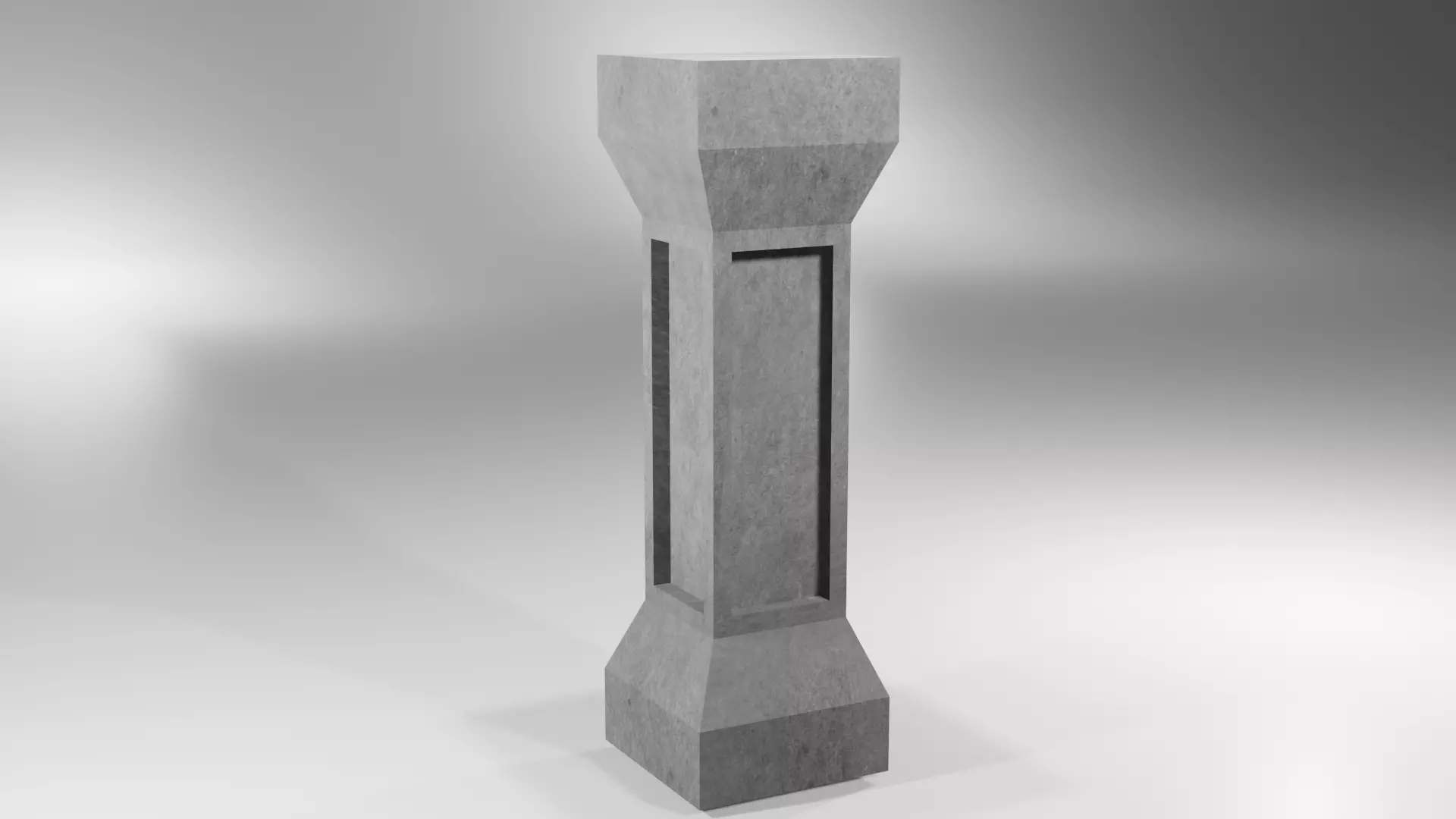 Pillar concrete column 3D model