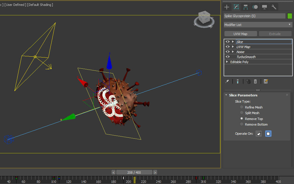 Virus coronavirus Free 3D model_6