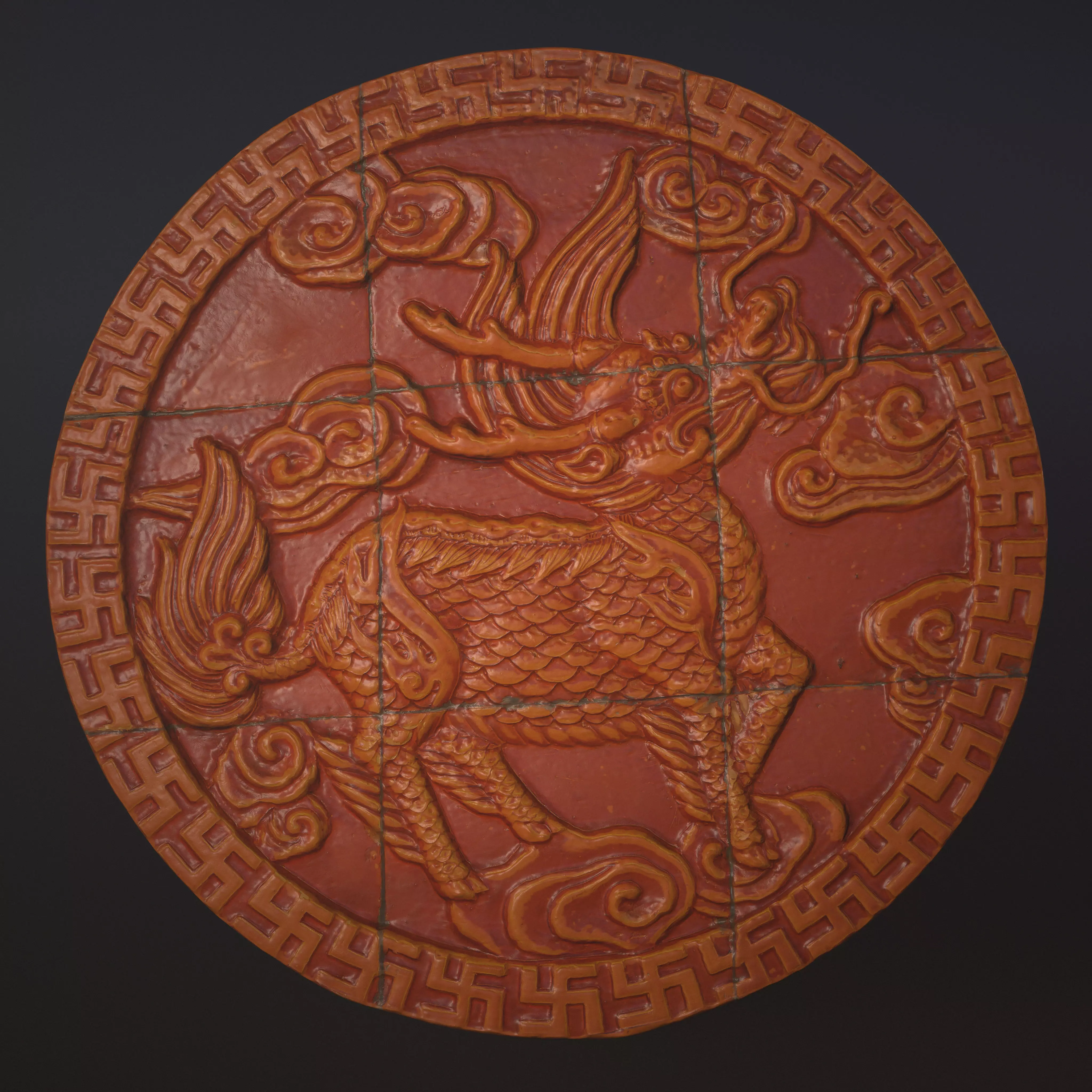Chinese Emblem 3D model_0