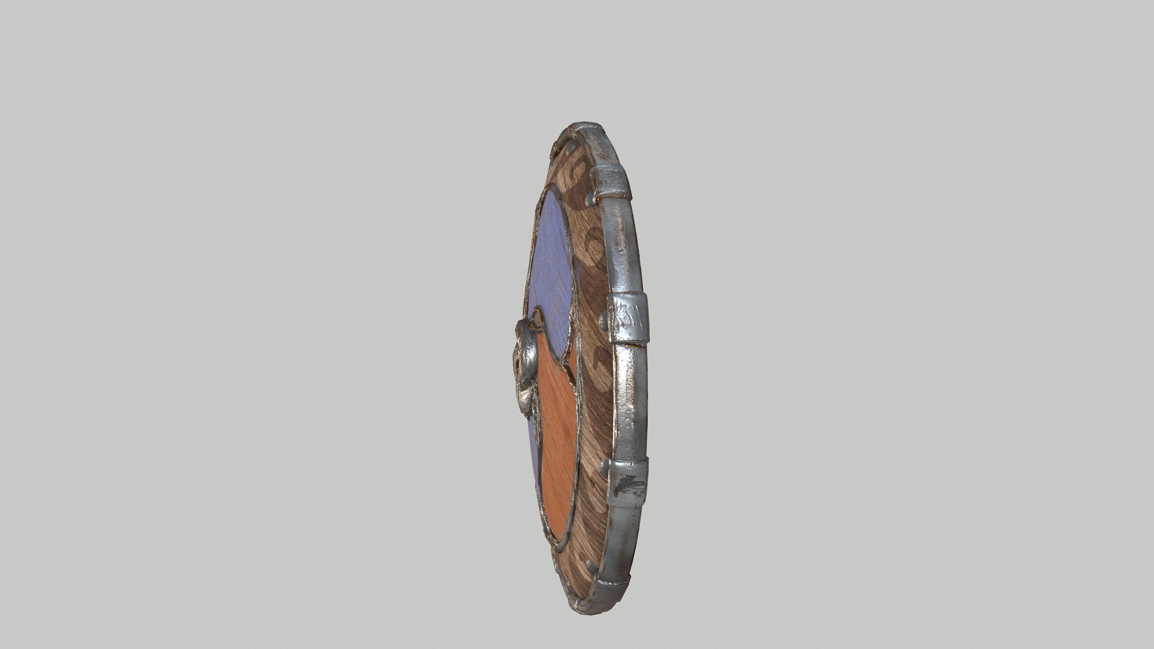 Viking Shield 001 - PBR Game-ready asset Low-poly 3D model_15