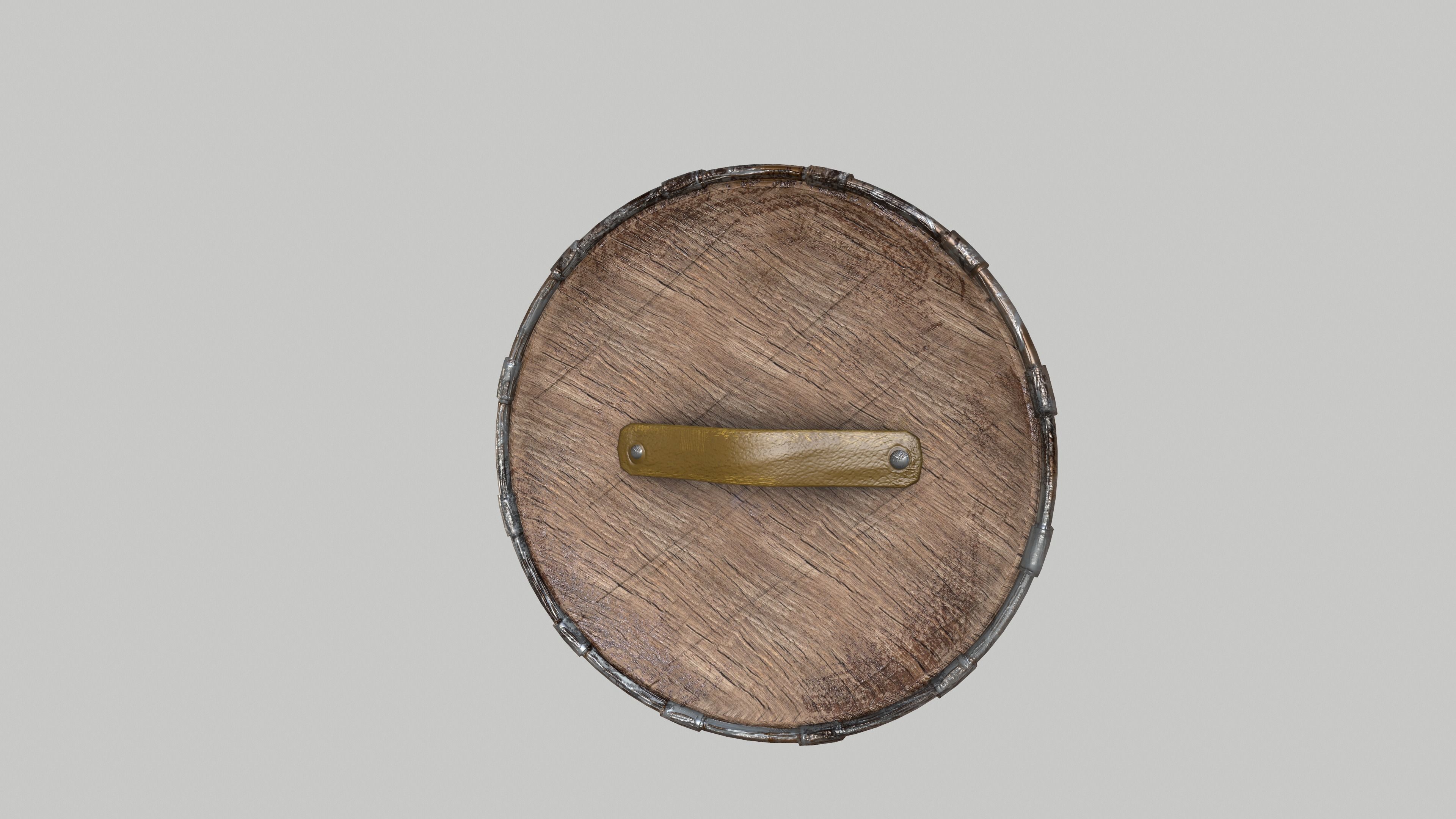 Viking Shield 001 - PBR Game-ready asset Low-poly 3D model_11