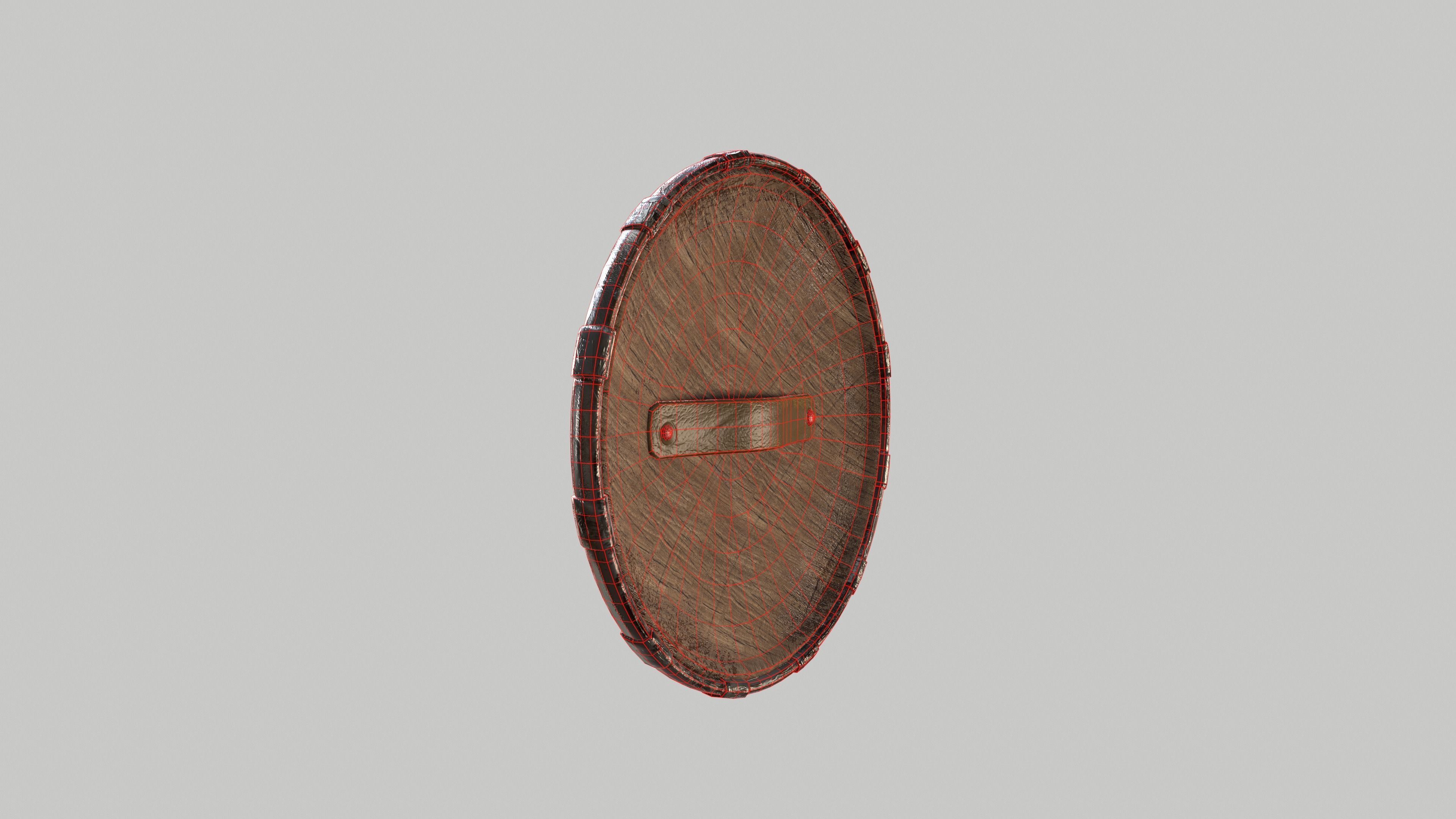 Viking Shield 001 - PBR Game-ready asset Low-poly 3D model_22