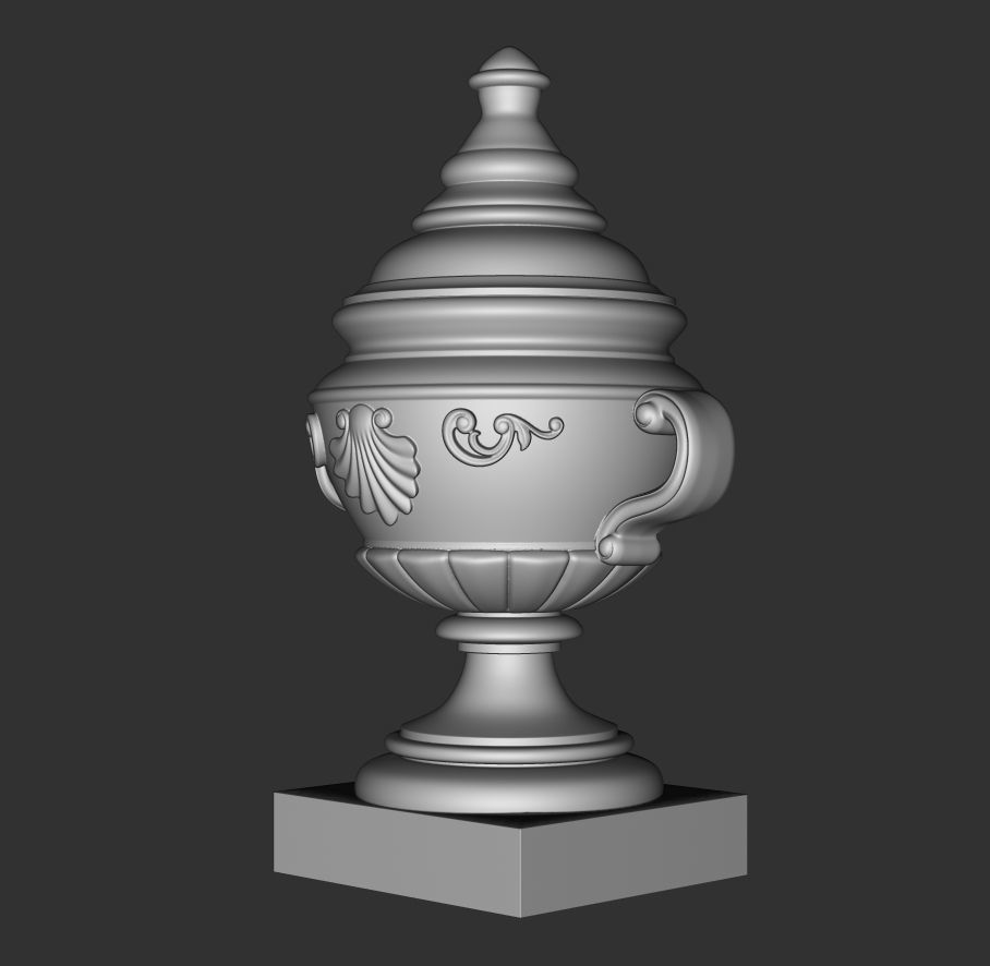 10 Classical Vases and Urns 3D model_16