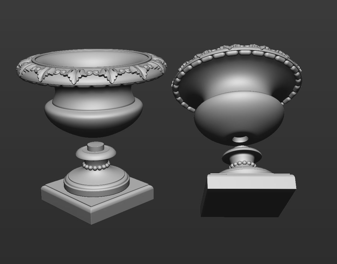 10 Classical Vases and Urns 3D model_26