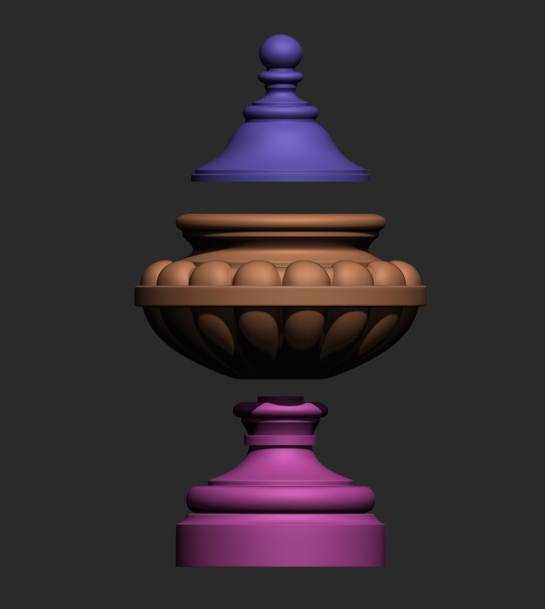 10 Classical Vases and Urns 3D model_20
