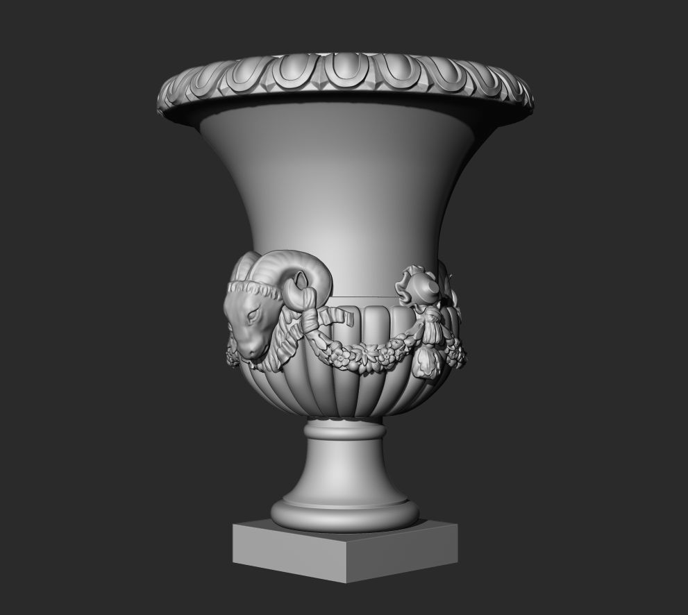 10 Classical Vases and Urns 3D model_11