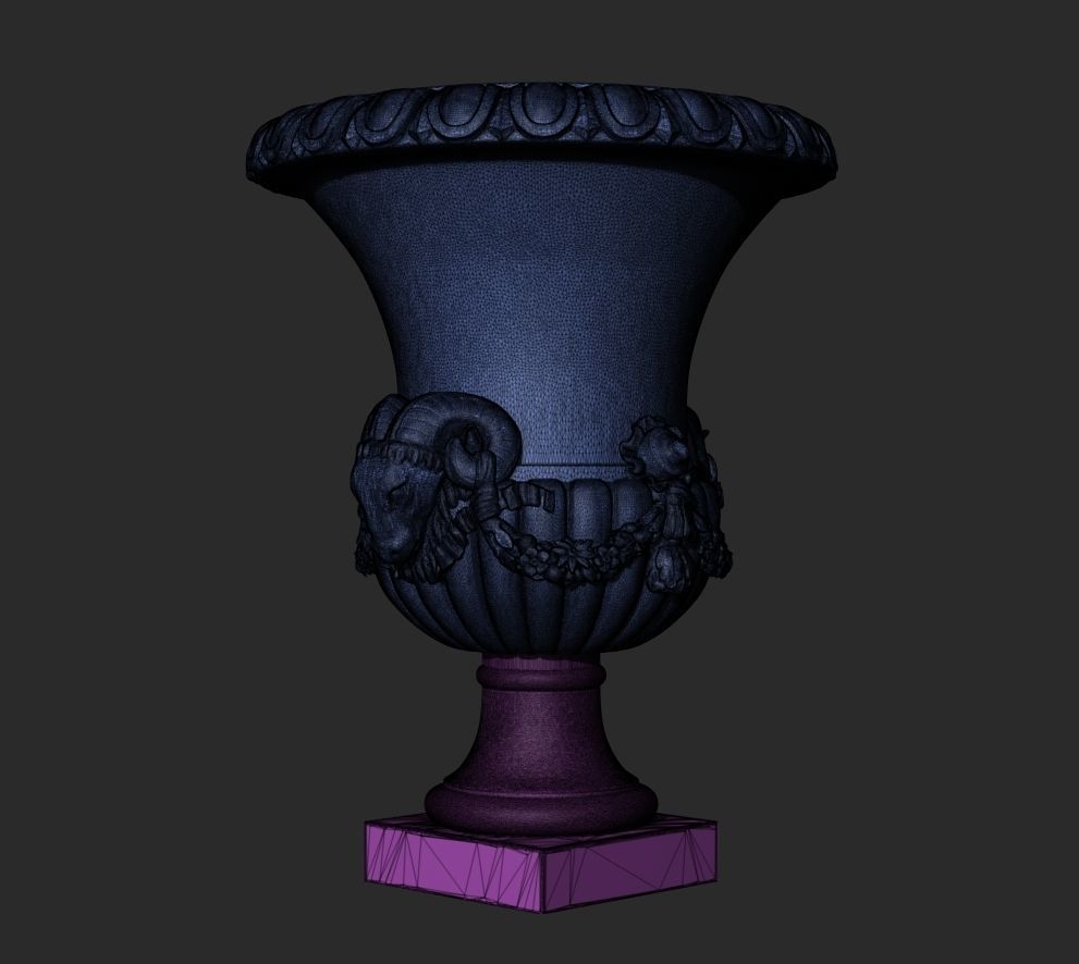 10 Classical Vases and Urns 3D model_9