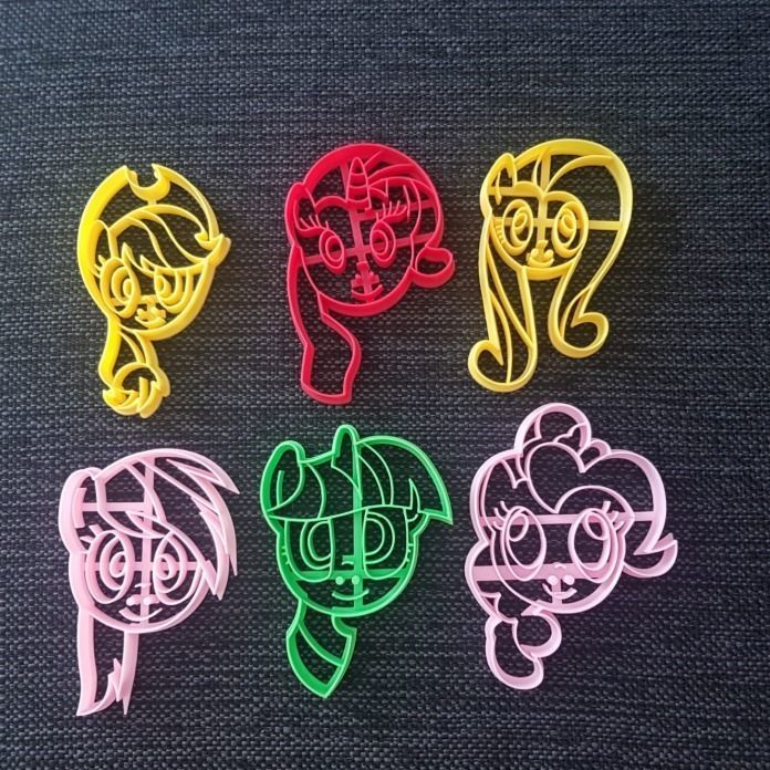 Little Pony x 6 faces Cookie Cutter