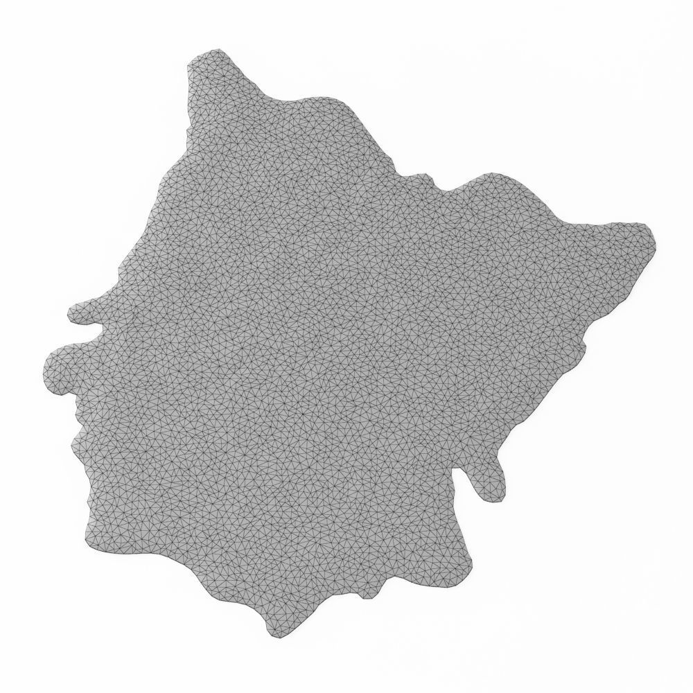 European Handmade Cowhide Rug 3D model_5