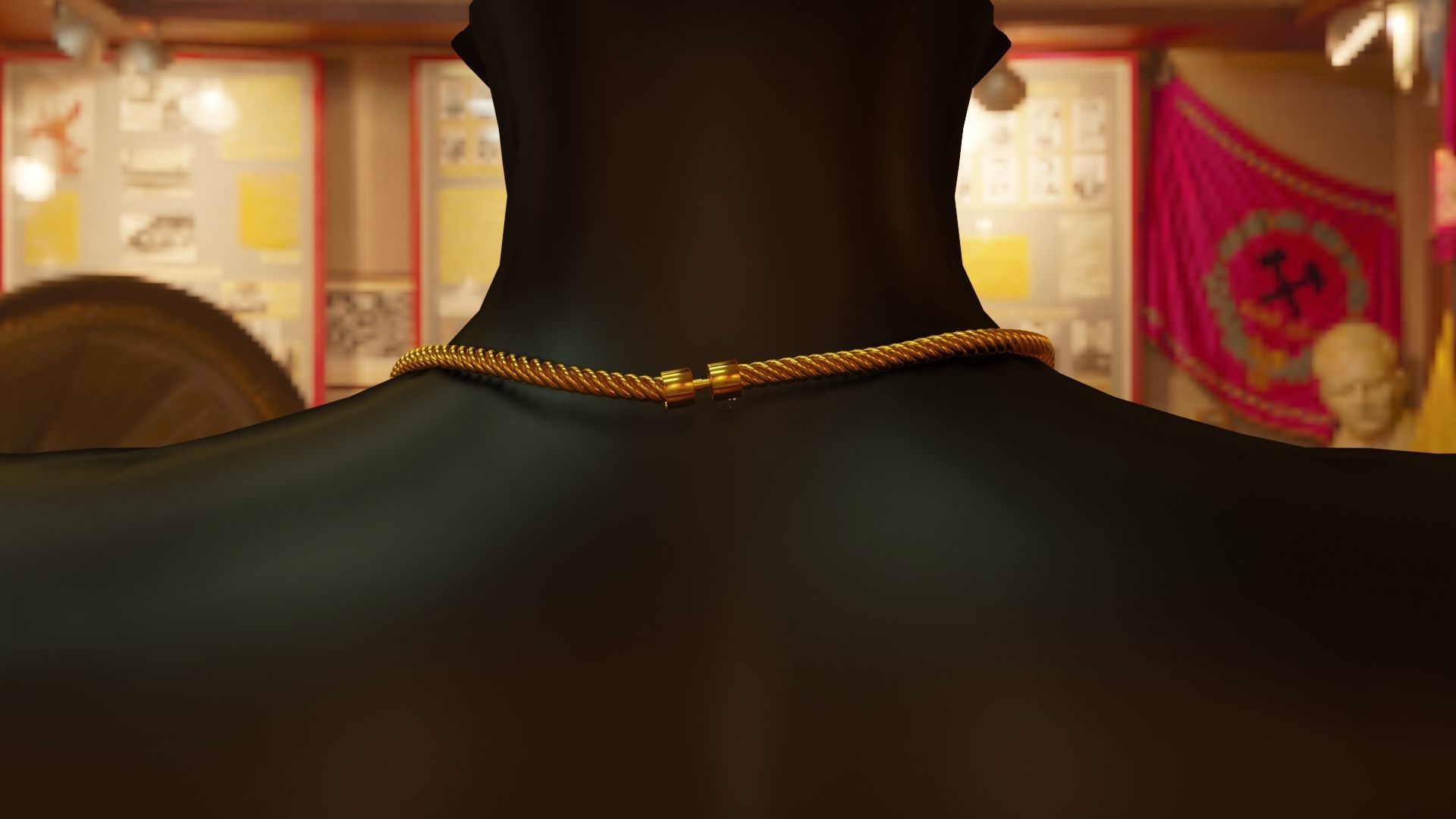 GOLD CHAIN A 3D print model_3