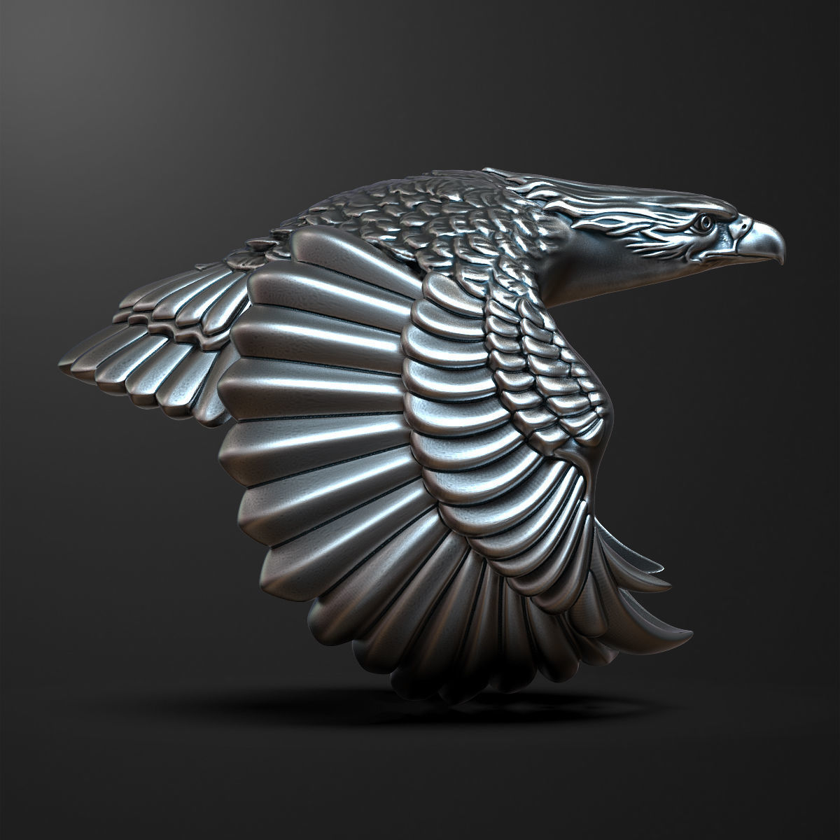Eagle Ring 3D print model_1