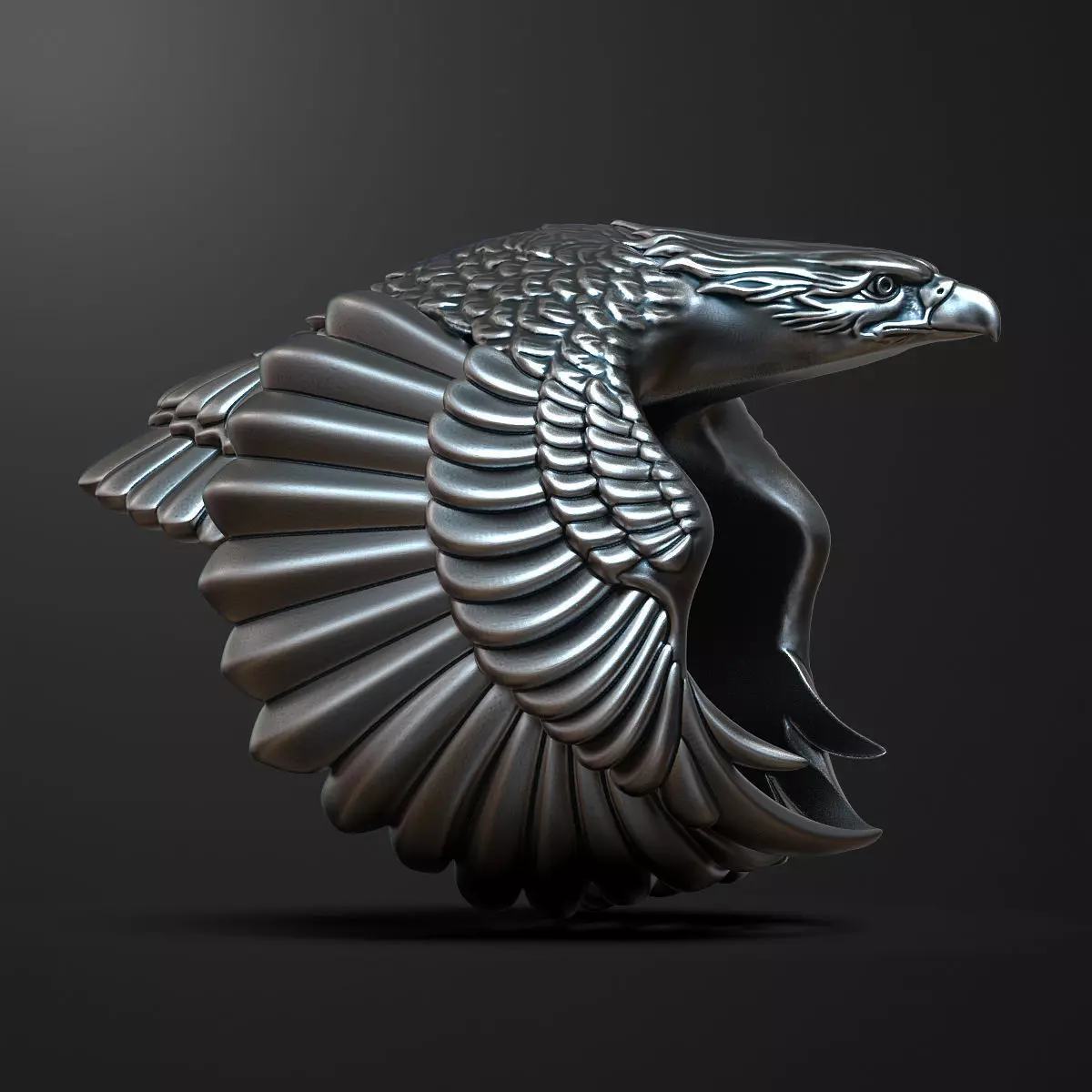 Eagle Ring 3D print model_0