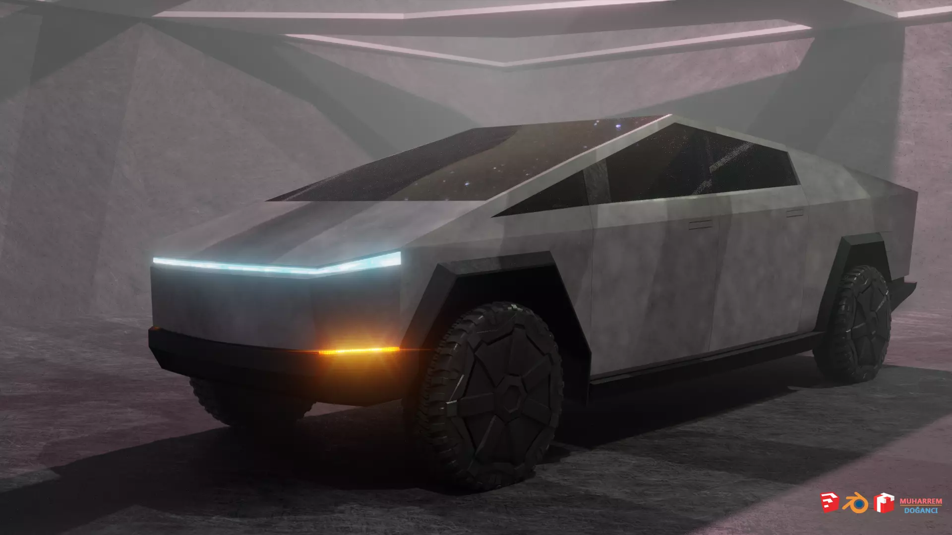 Tesla Cybertruck Free 3D model_0