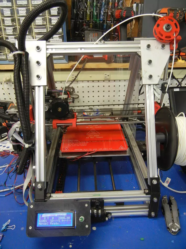 Gadgets 3D LCD Mount for MendelMax Free 3D print model