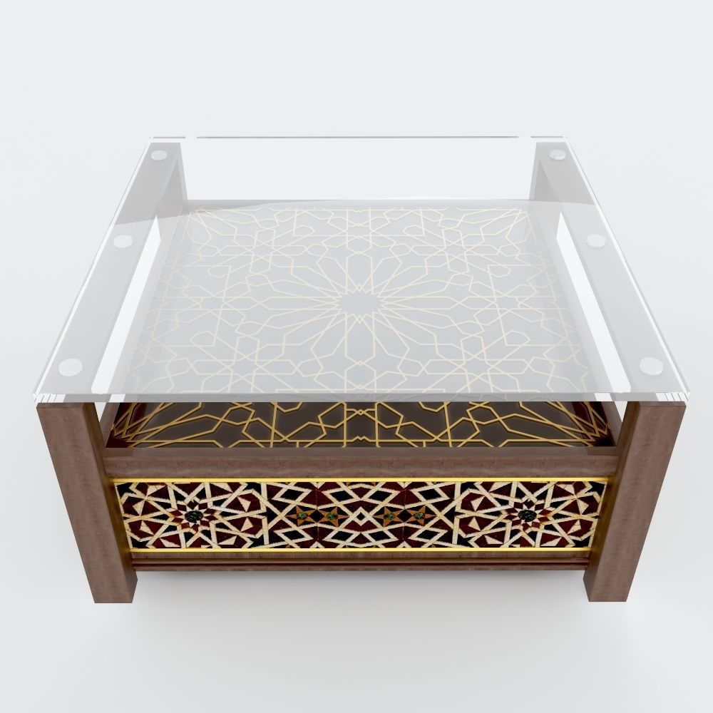 Arabic Table Free 3D model_3