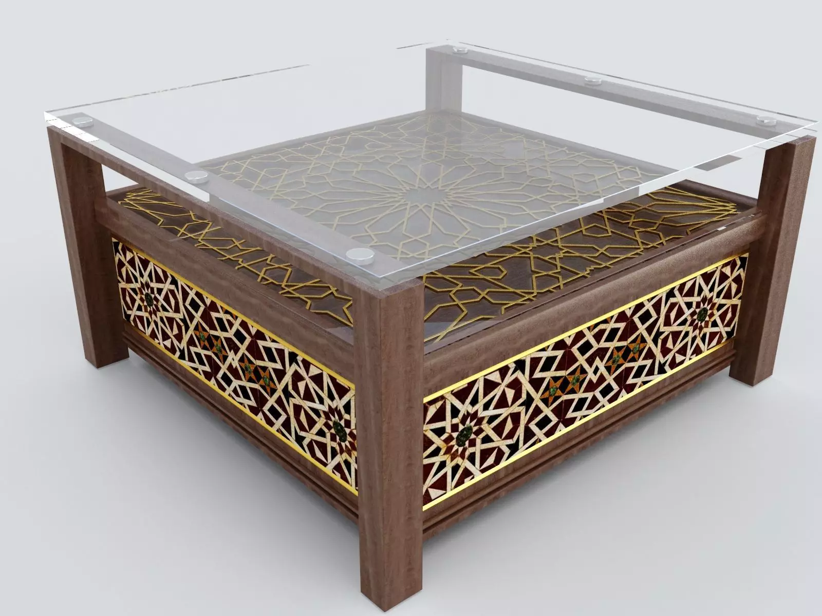 Arabic Table Free 3D model_0