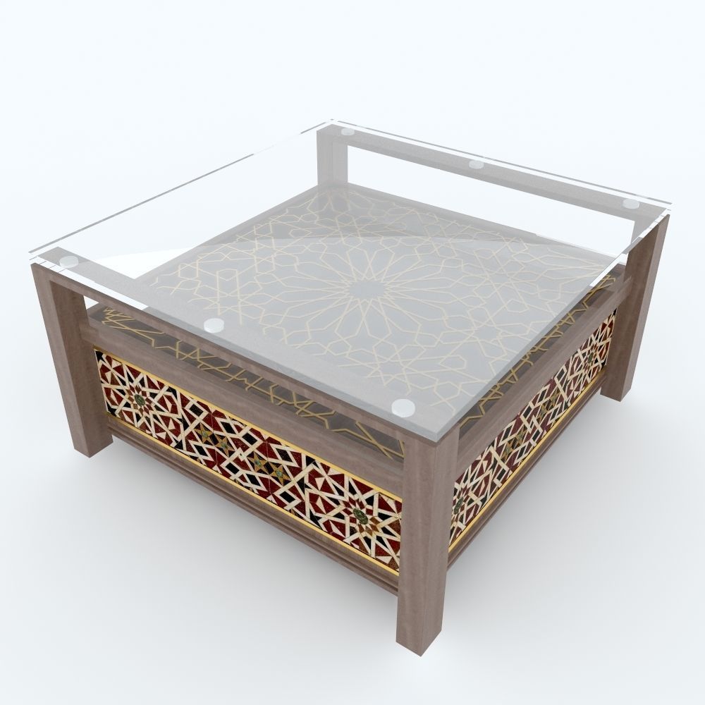 Arabic Table Free 3D model_7