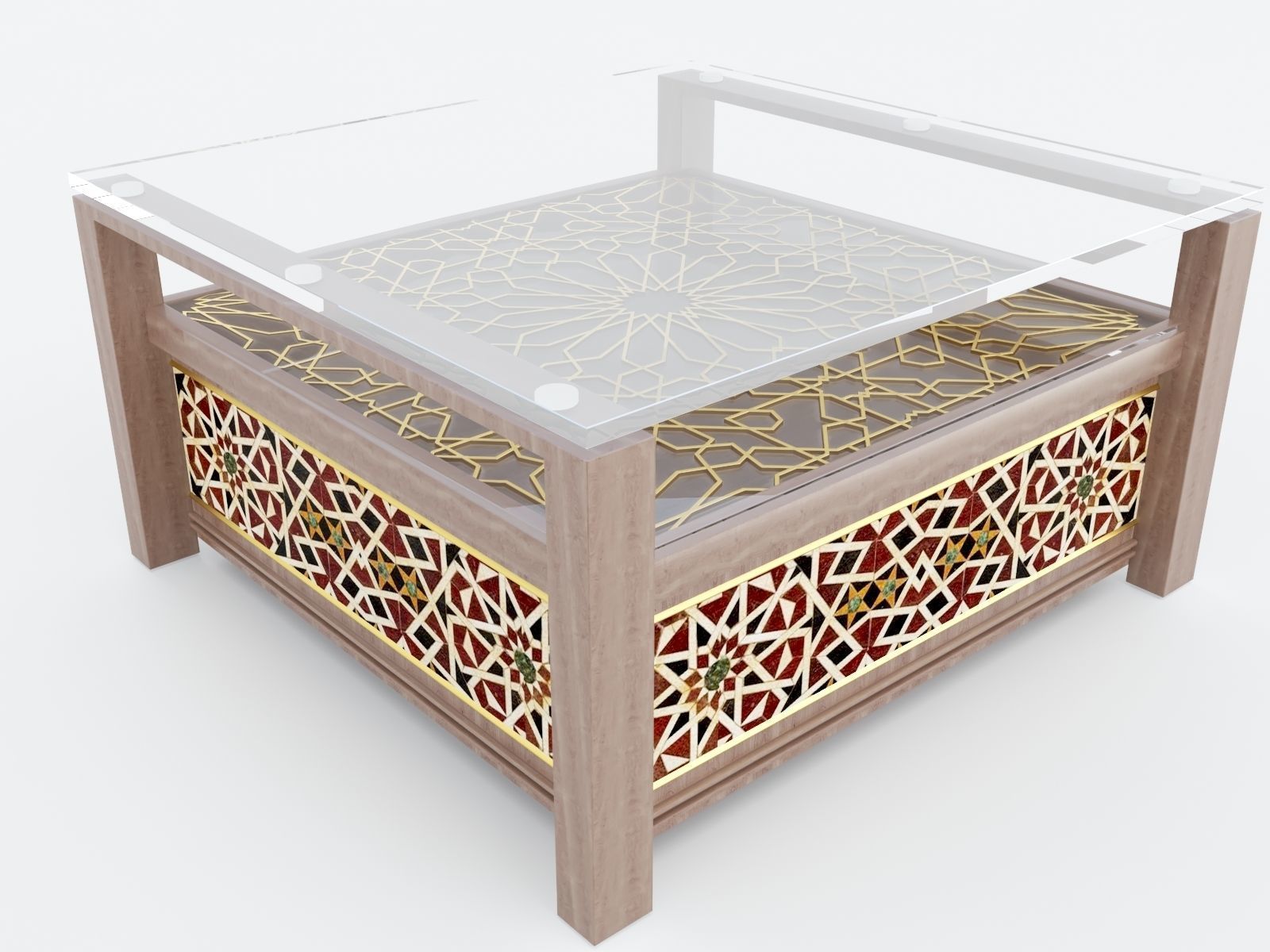 Arabic Table Free 3D model_6