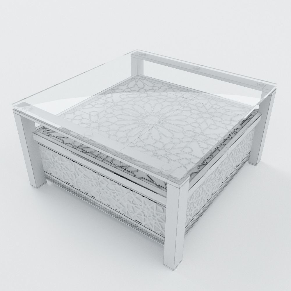 Arabic Table Free 3D model_11