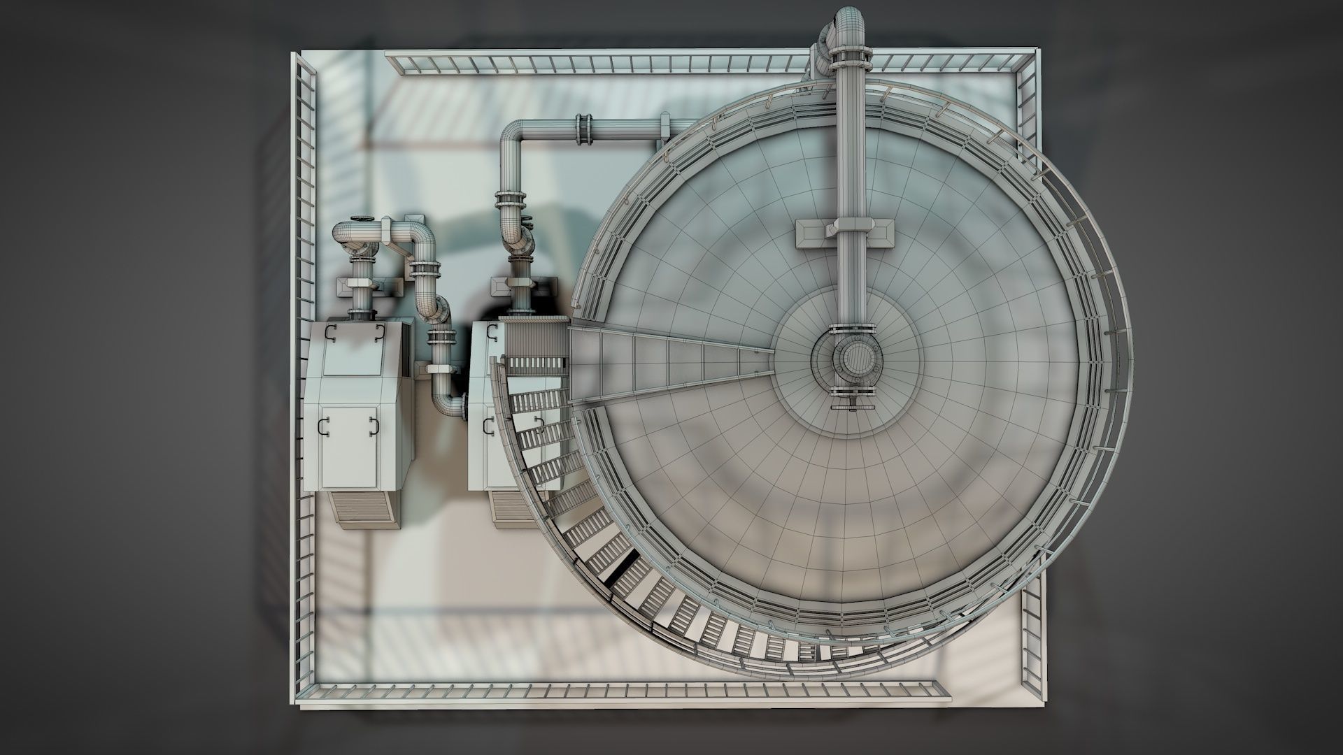 Oil Storage Platform 3D model_23