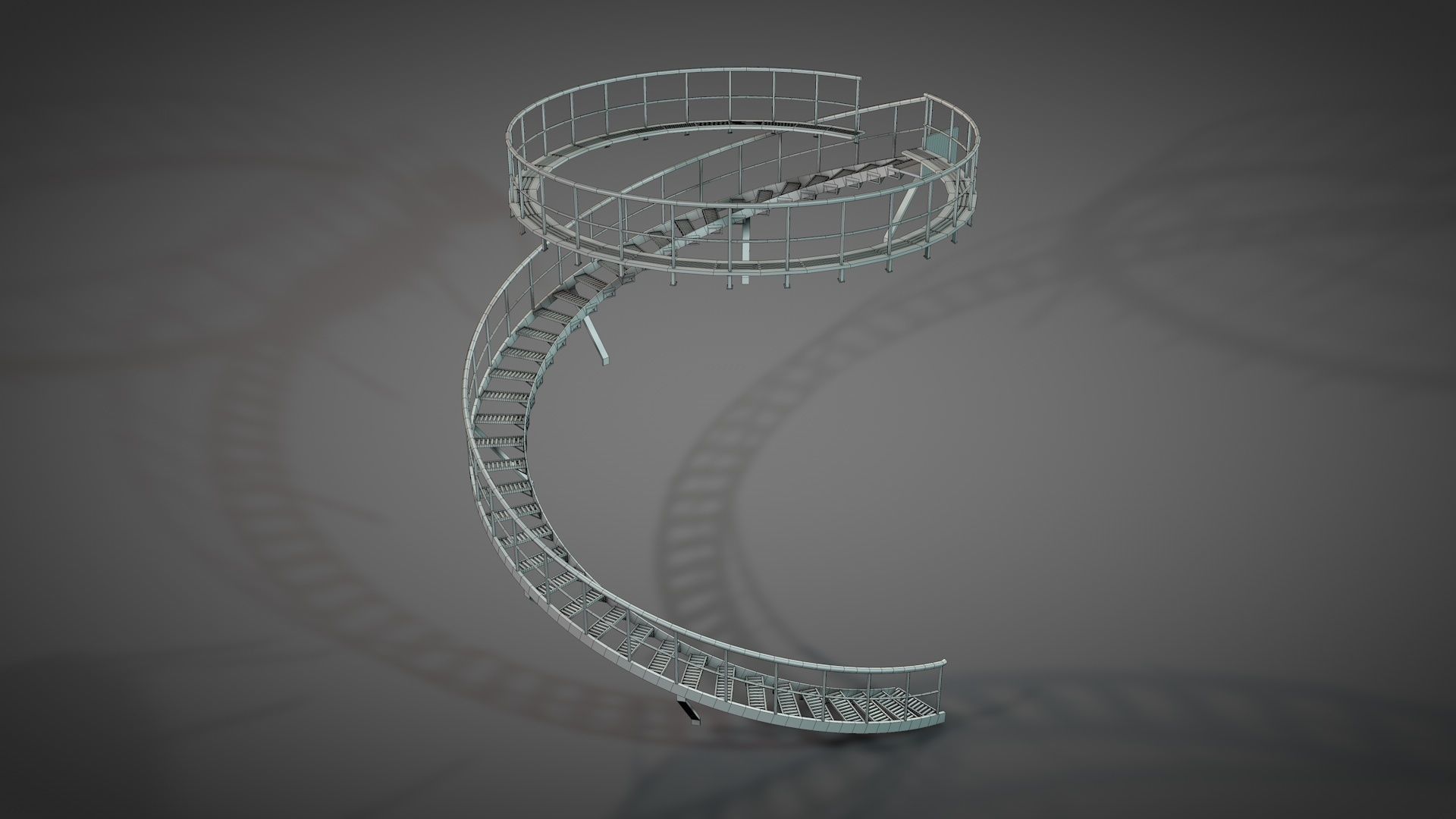 Oil Storage Platform 3D model_18